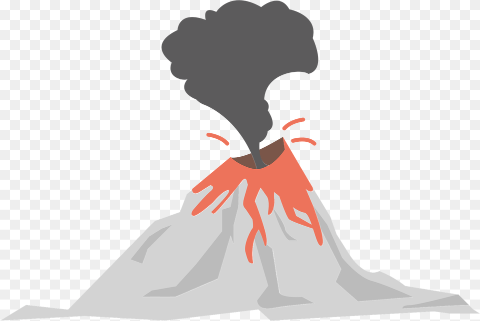 Volcano Clipart, Mountain, Outdoors, Nature, Wedding Png Image