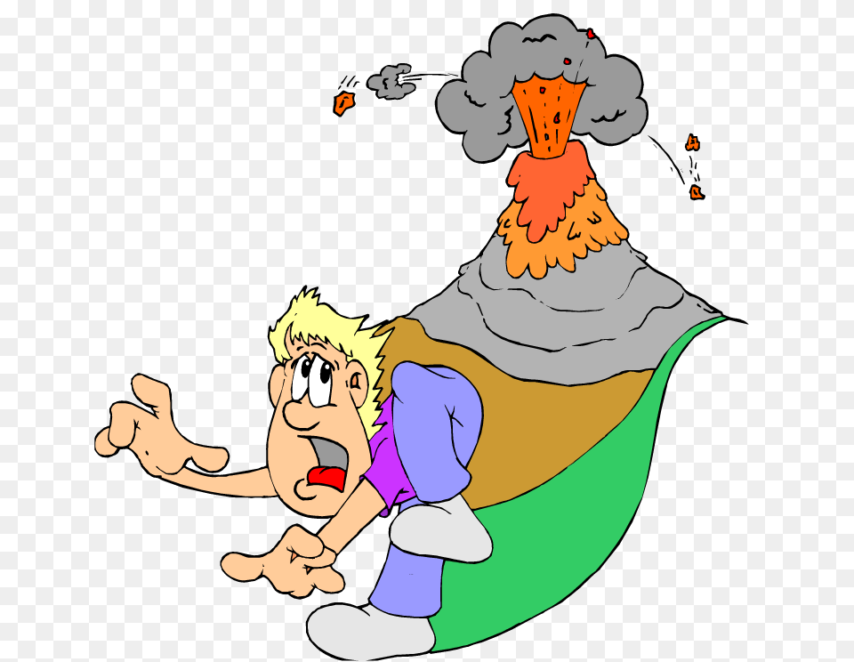 Volcano Clipart Picture, Cartoon, Face, Head, Person Free Png