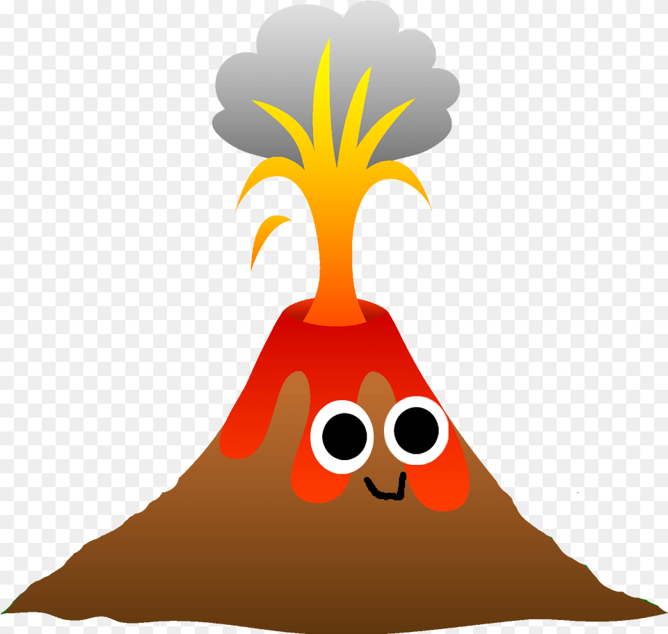Volcano Clipart Transparent Background, Mountain, Nature, Outdoors, Person Png Image