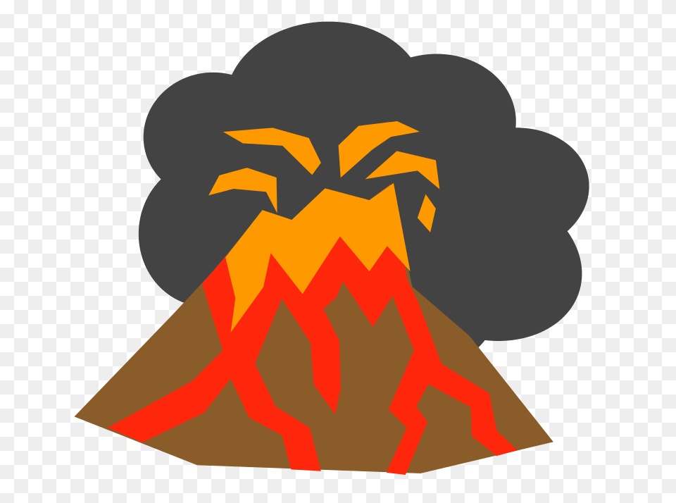 Volcano Cliparts, Nature, Mountain, Outdoors, Eruption Png Image