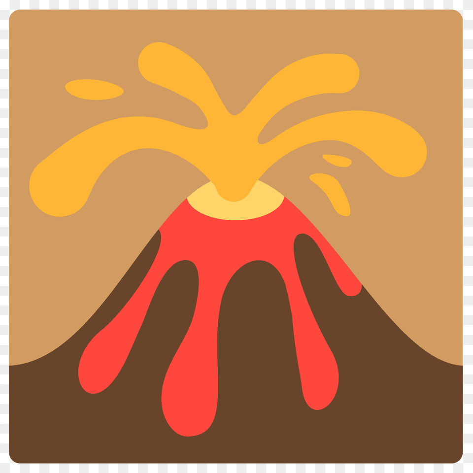 Volcano Emoji Clipart, Mountain, Nature, Outdoors, Eruption Free Png Download
