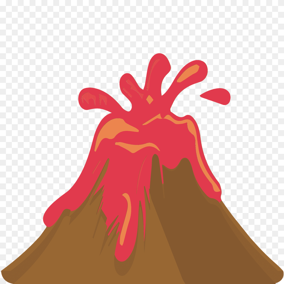 Volcano Emoji Clipart, Mountain, Nature, Outdoors, Eruption Png Image