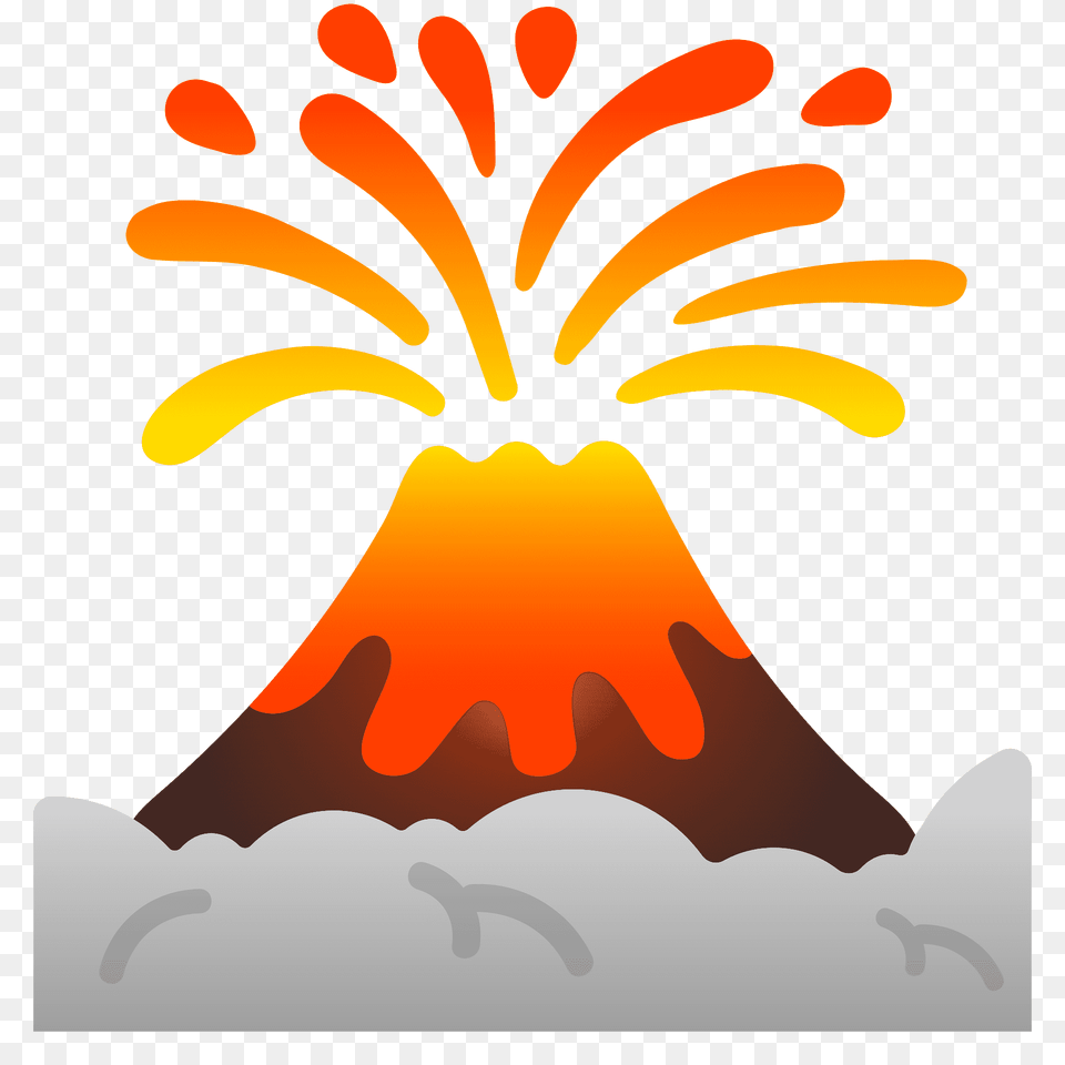 Volcano Emoji Clipart, Mountain, Nature, Outdoors, Eruption Png