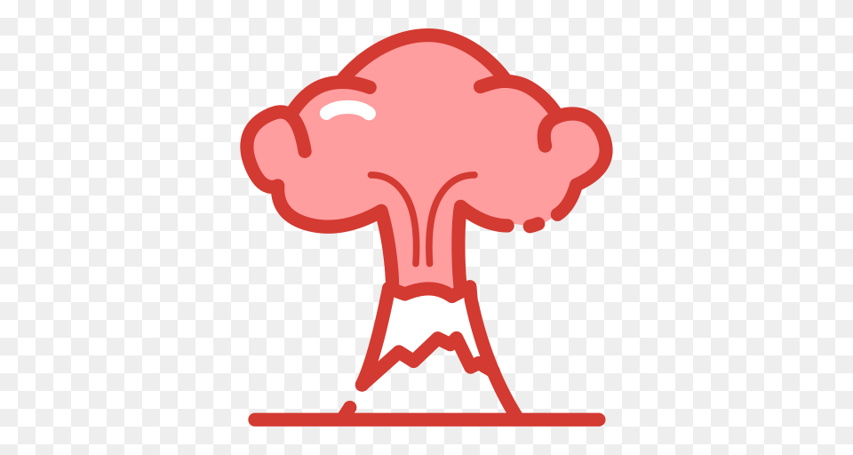 Volcano Eruption Linear Hand Icon With And Vector Format, Nuclear, Baby, Person Png Image