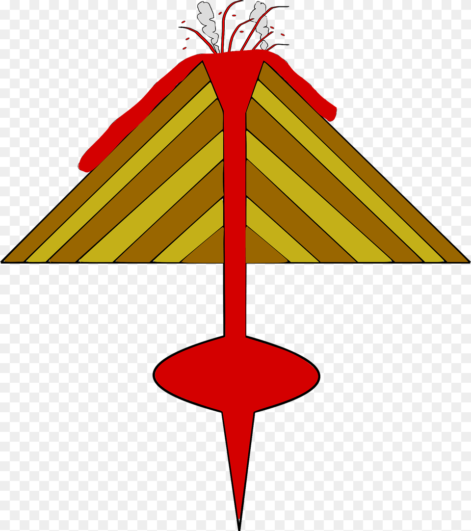 Volcano Exploding Clipart, Cross, Symbol, Lamp Free Png