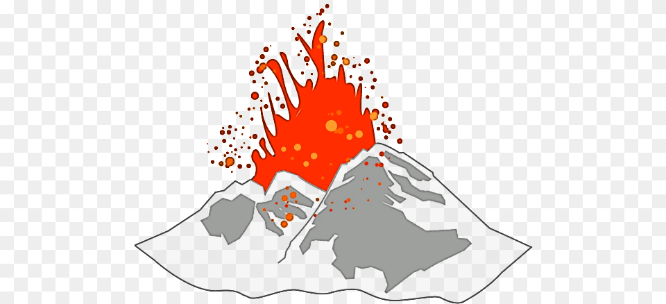 Volcano Image Volcano Clipart Gif, Eruption, Mountain, Nature, Outdoors Free Png Download