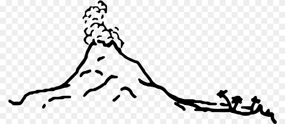 Volcano Island Logo Logo, Gray Free Png Download