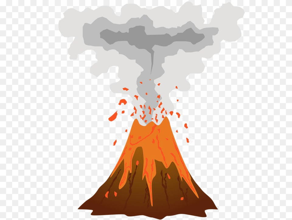 Volcano No Background, Nature, Eruption, Mountain, Outdoors Free Png Download