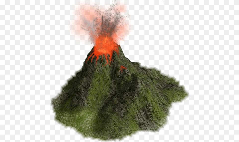 Volcano Photo Background Volcano, Eruption, Mountain, Nature, Outdoors Free Png Download