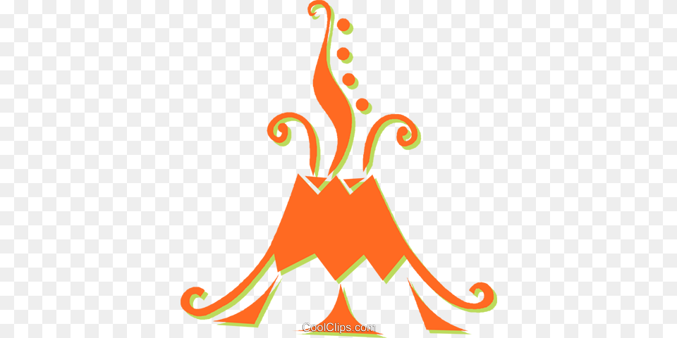 Volcanoes Royalty Vector Clip Art Illustration, Graphics, Fire, Flame, Floral Design Free Transparent Png