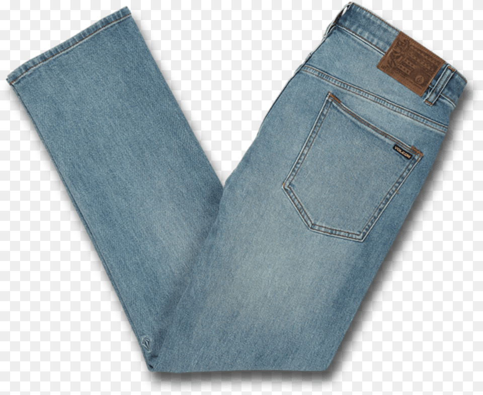 Volcom Solver Modern Fit Jeans Light Wicked Blue Solid, Clothing, Pants Free Png