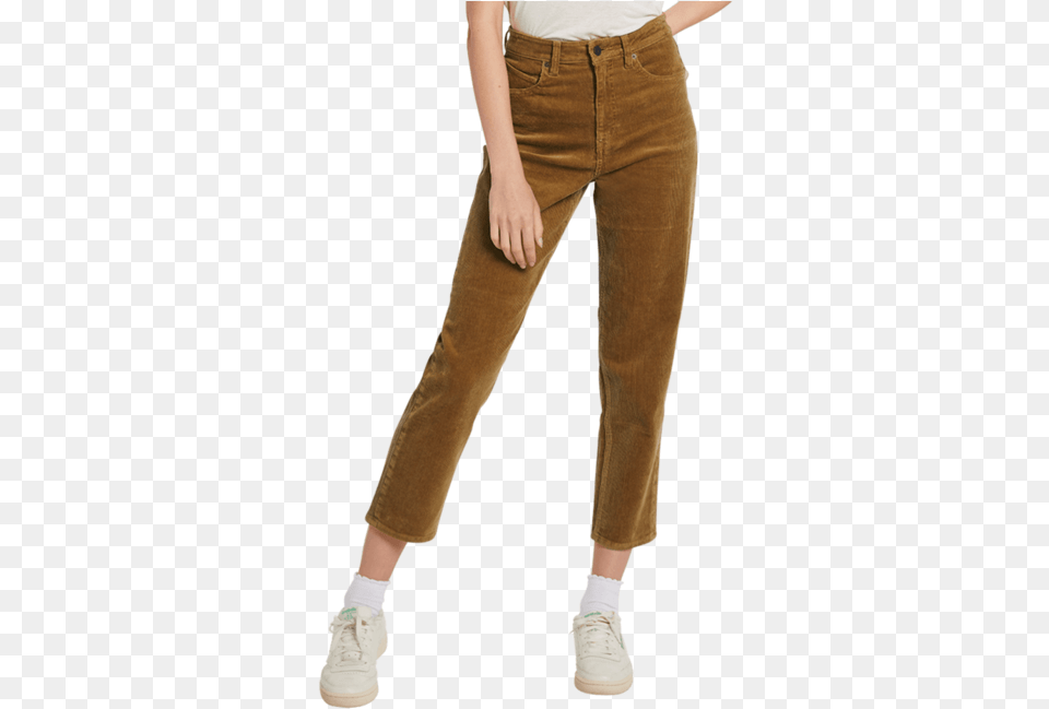 Volcom Stoned Straight Vintage Gold Straight Leg, Clothing, Pants, Person, Jeans Free Png Download