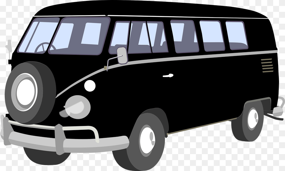 Volkswagen Clipart, Bus, Caravan, Minibus, Transportation Png Image