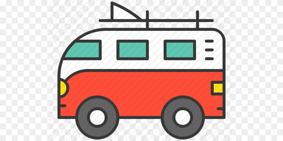 Volkswagen Clipart Surf Van, Transportation, Vehicle, Caravan, Bus Png Image