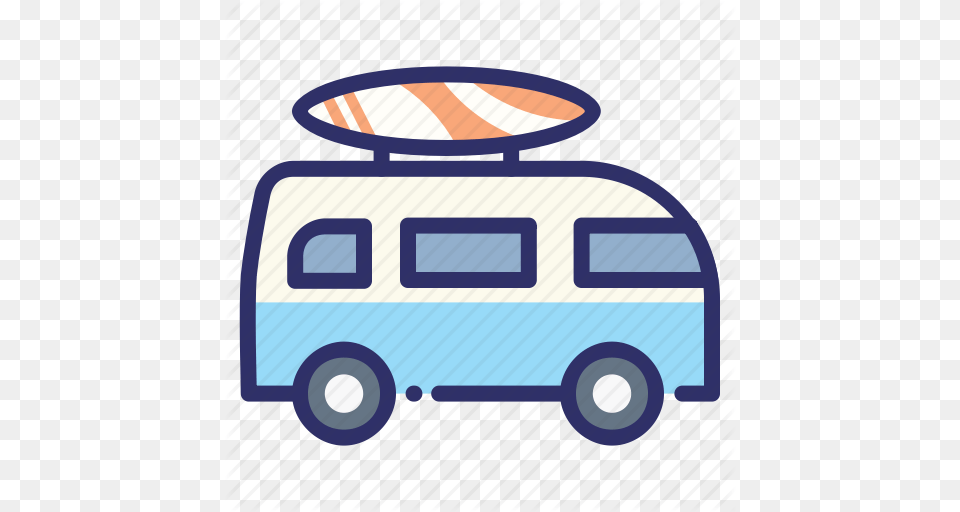 Volkswagen Clipart Surf Van, Caravan, Transportation, Vehicle, Bus Png Image