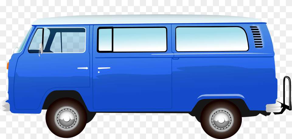 Volkswagen Minibus Type 2 Clipart, Bus, Caravan, Transportation, Van Free Png