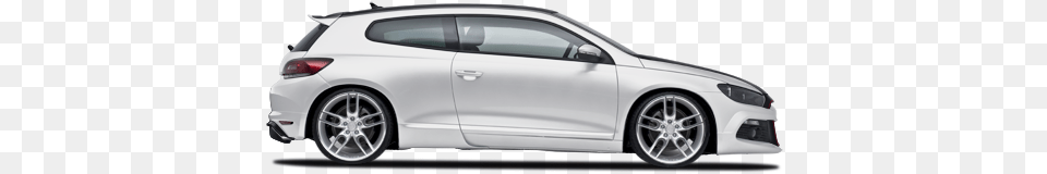 Volkswagen Scirocco Car Image White Car Side, Wheel, Vehicle, Machine, Sedan Free Transparent Png