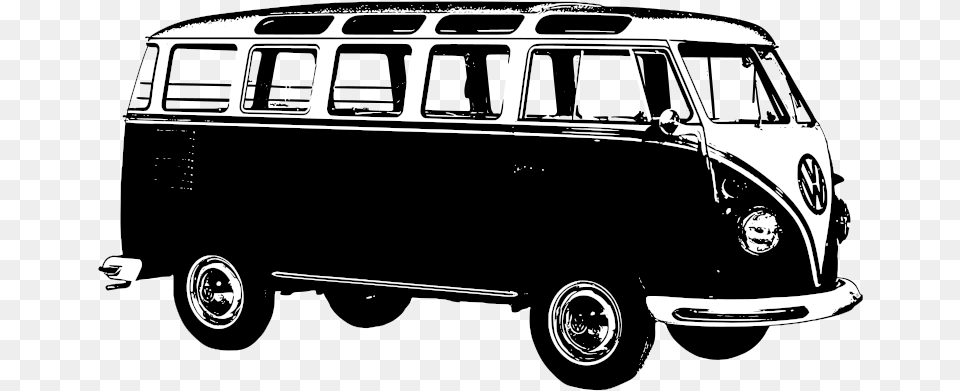 Volkswagen T1 Clipart, Caravan, Transportation, Van, Vehicle Free Png