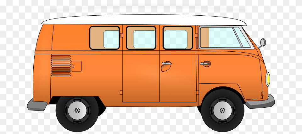 Volkswagen Van Clipart Tan Van Clipart, Caravan, Transportation, Vehicle, Bus Free Png Download