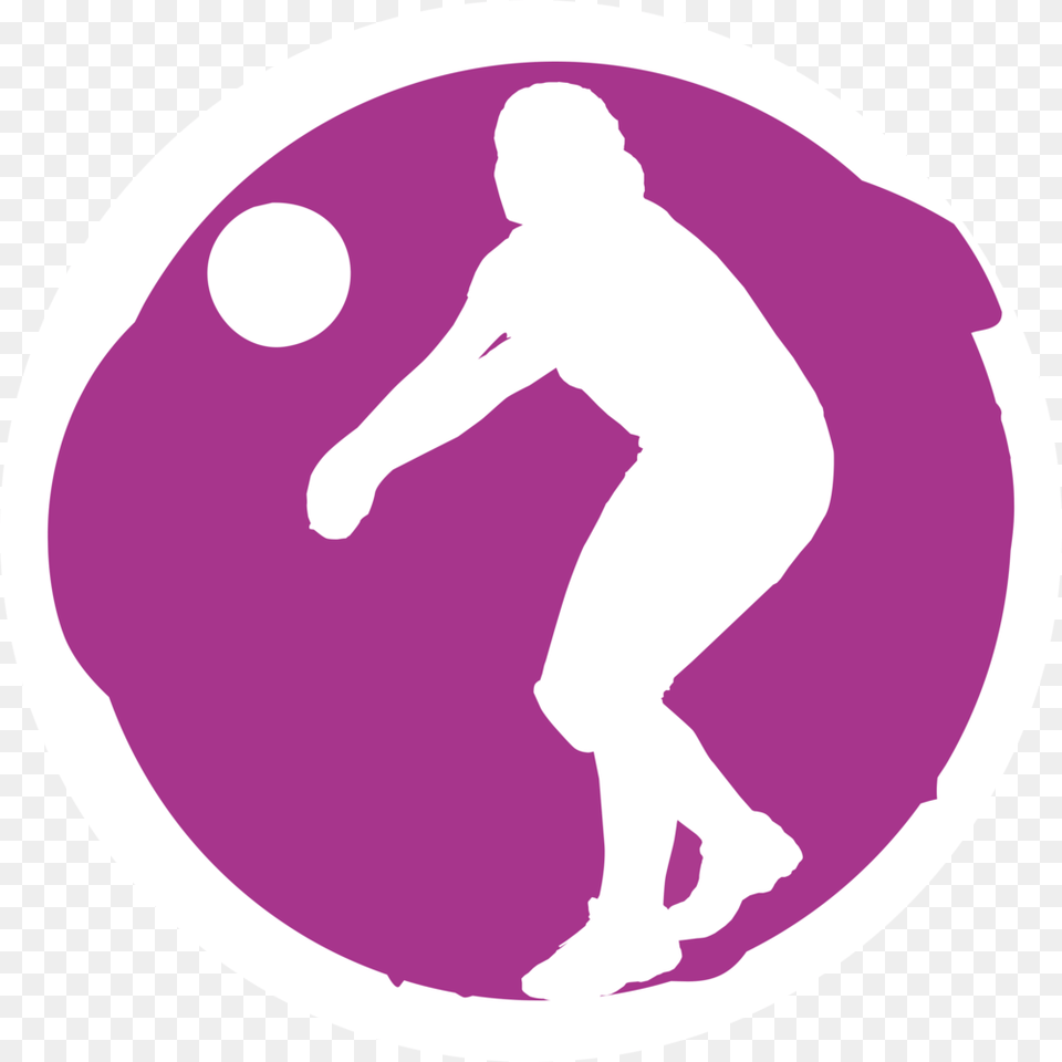 Volleyball, Purple, Adult, Male, Man Free Png