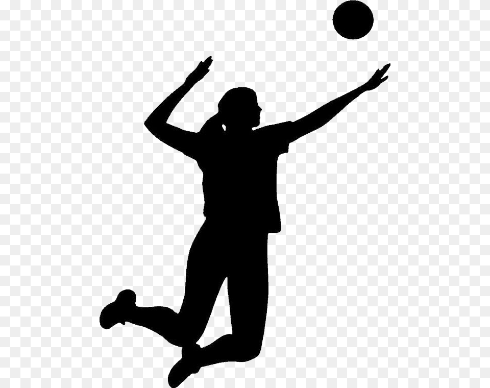 Volleyball, Silhouette, Adult, Male, Man Free Png