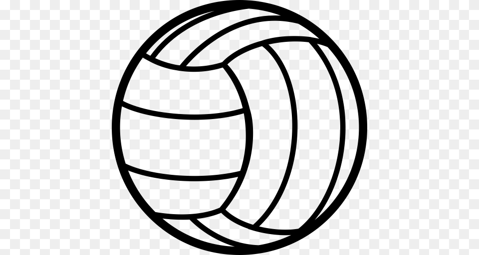 Volleyball Ball, Gray Free Png