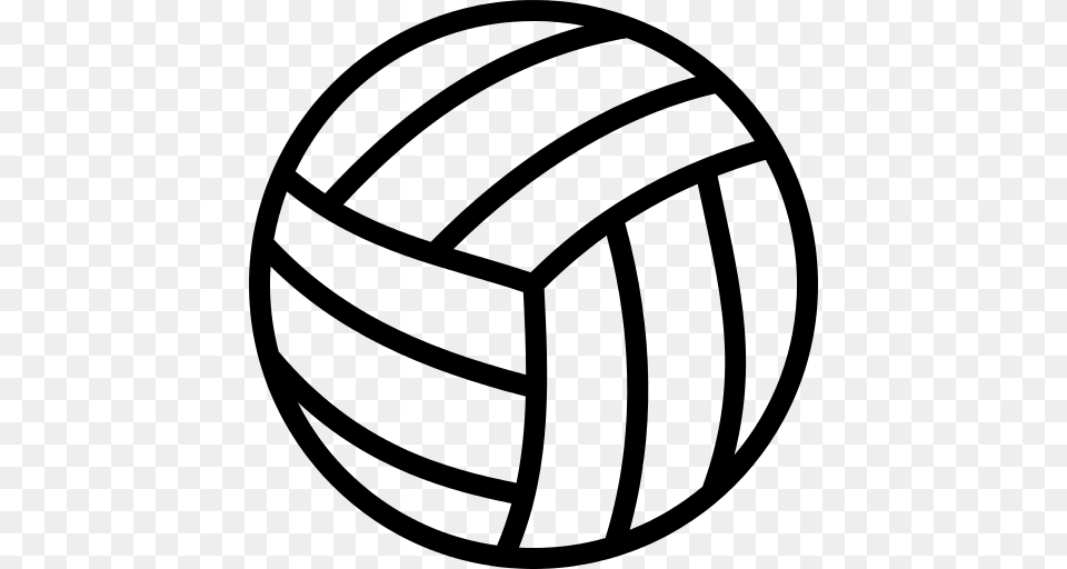 Volleyball Ball Icon, Gray Png Image