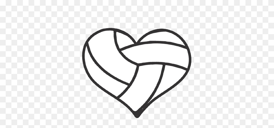 Volleyball Clip Art Heart, Sticker Free Png Download
