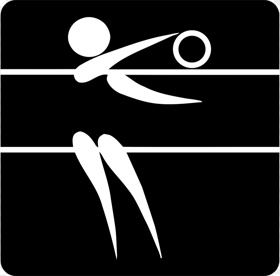 Volleyball Clipart, Stencil Free Png