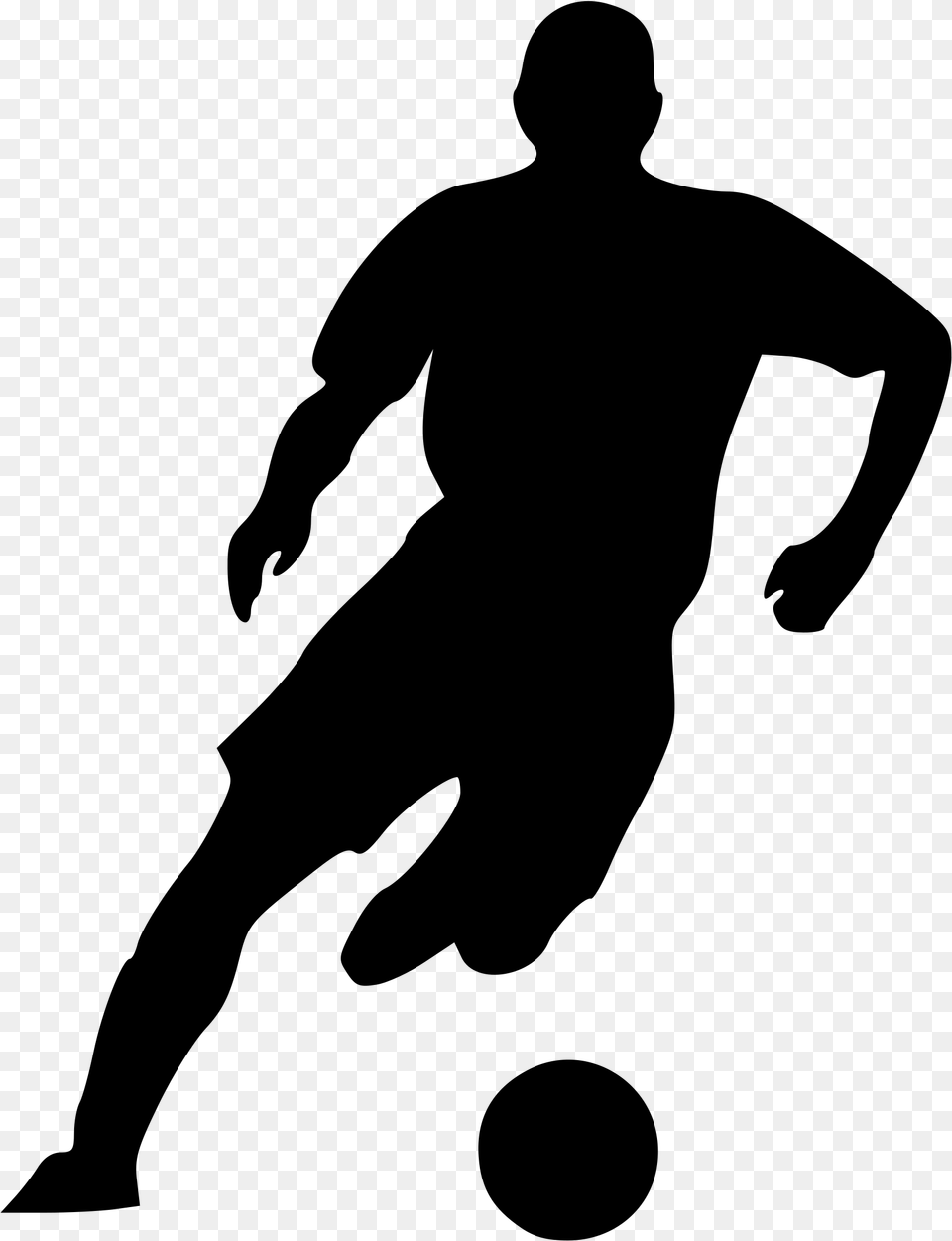 Volleyball Football Player Clipart, Gray Png Image