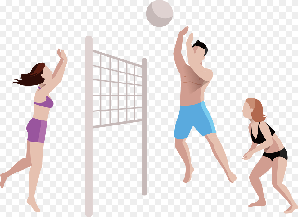 Volleyball Girl Beach Volleyball Cartoon, Adult, Person, Female, Woman Free Png
