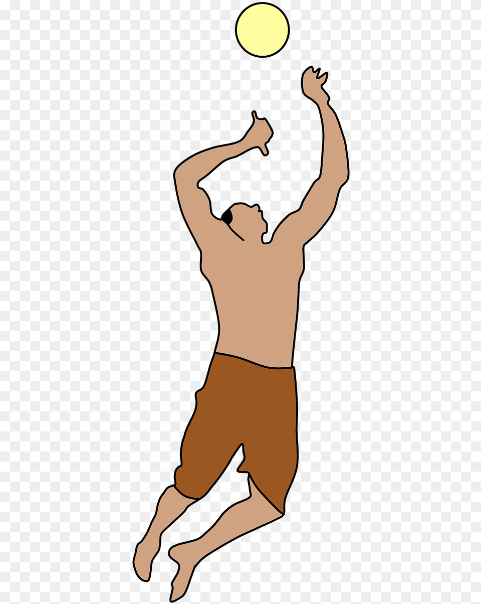Volleyball Jumping Air Picture Personas Jugando Voleibol, Adult, Male, Man, Person Png