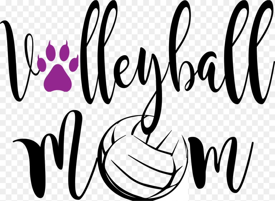 Volleyball Mom Clipart Download, Purple, Art, Flower, Graphics Png