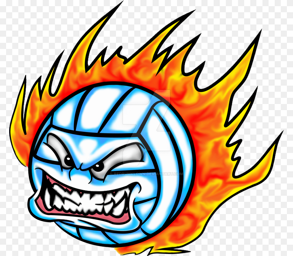Volleyball On Fire, Sticker, Person, Emblem, Symbol Free Png Download