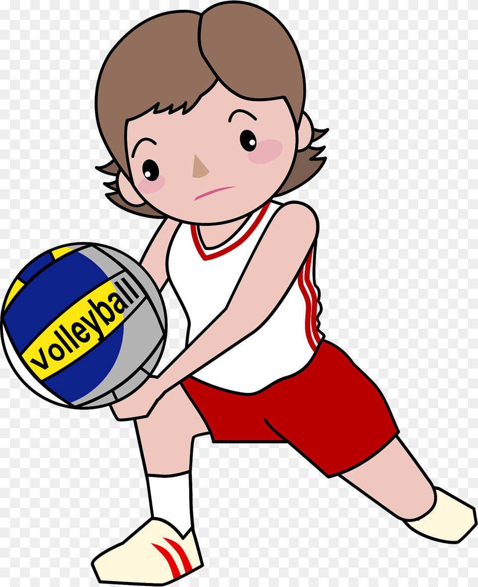 Volleyball Player Clipart, Baby, Person, Face, Head Png Image