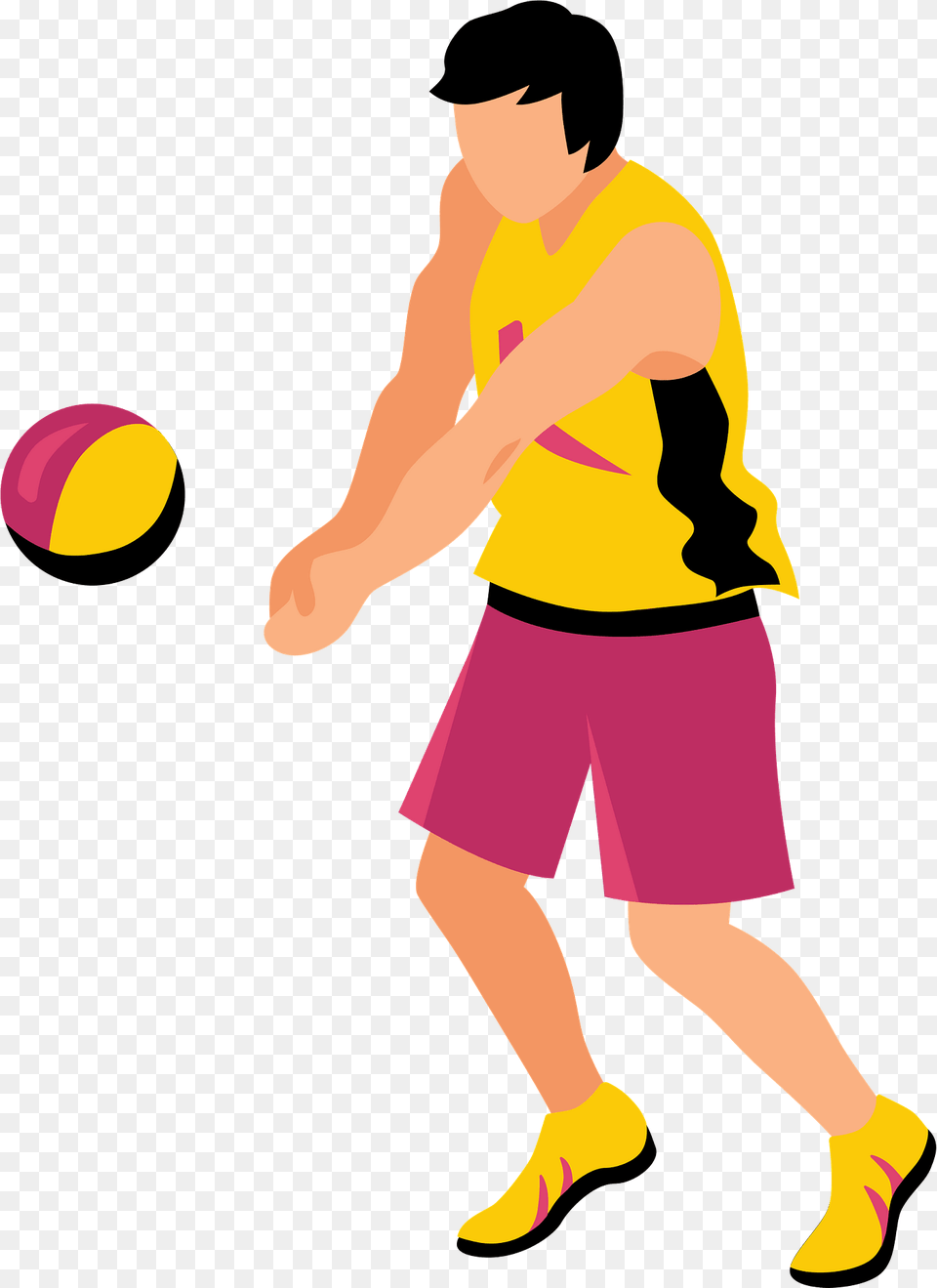 Volleyball Player Clipart, Shorts, Clothing, Adult, Person Free Png Download