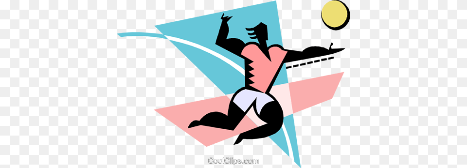 Volleyball Player Serving The Ball Royalty Vector Clip Art, Graphics, Person Free Png Download