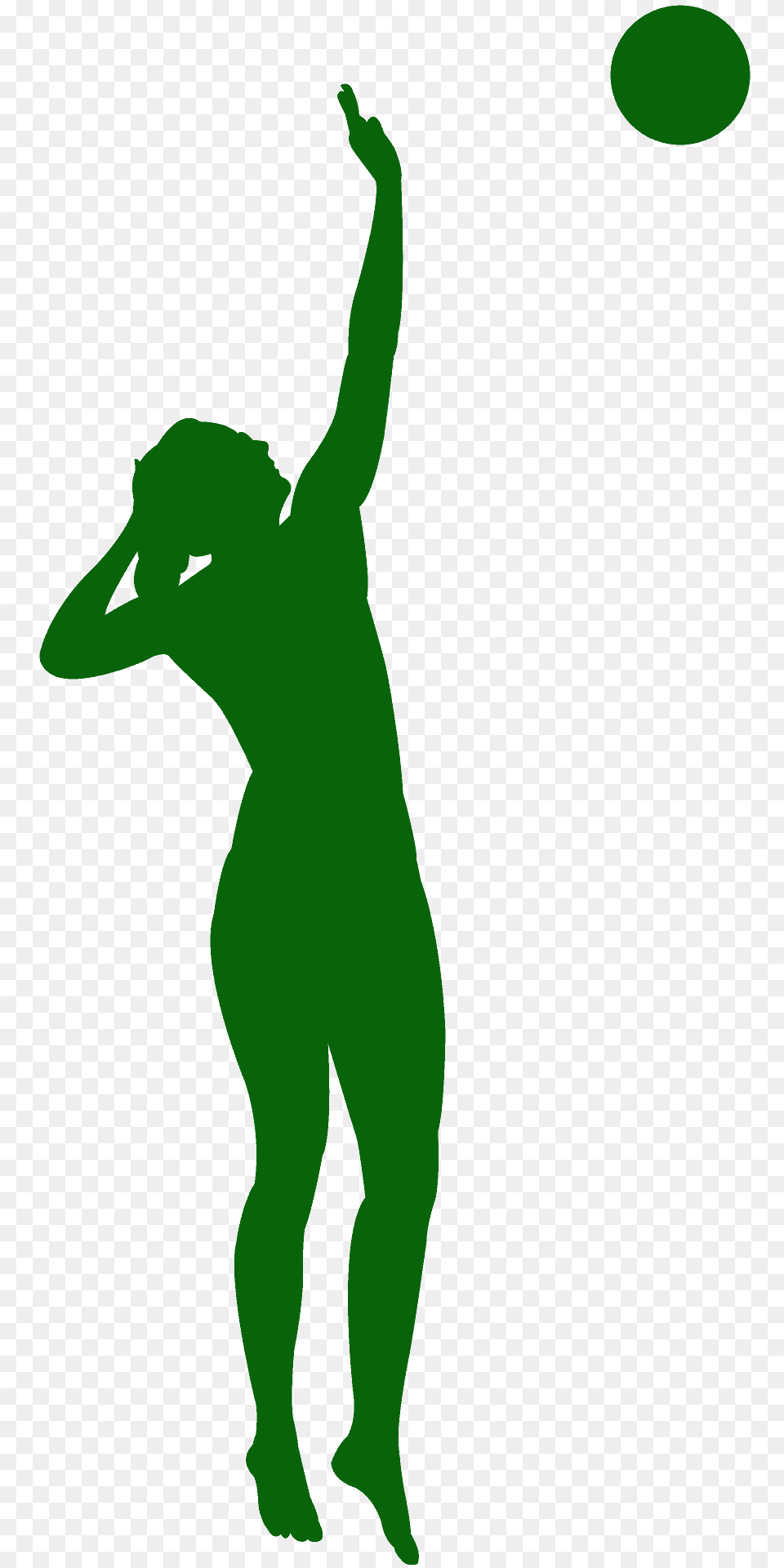 Volleyball Player Silhouette, Adult, Female, Person, Woman Free Png