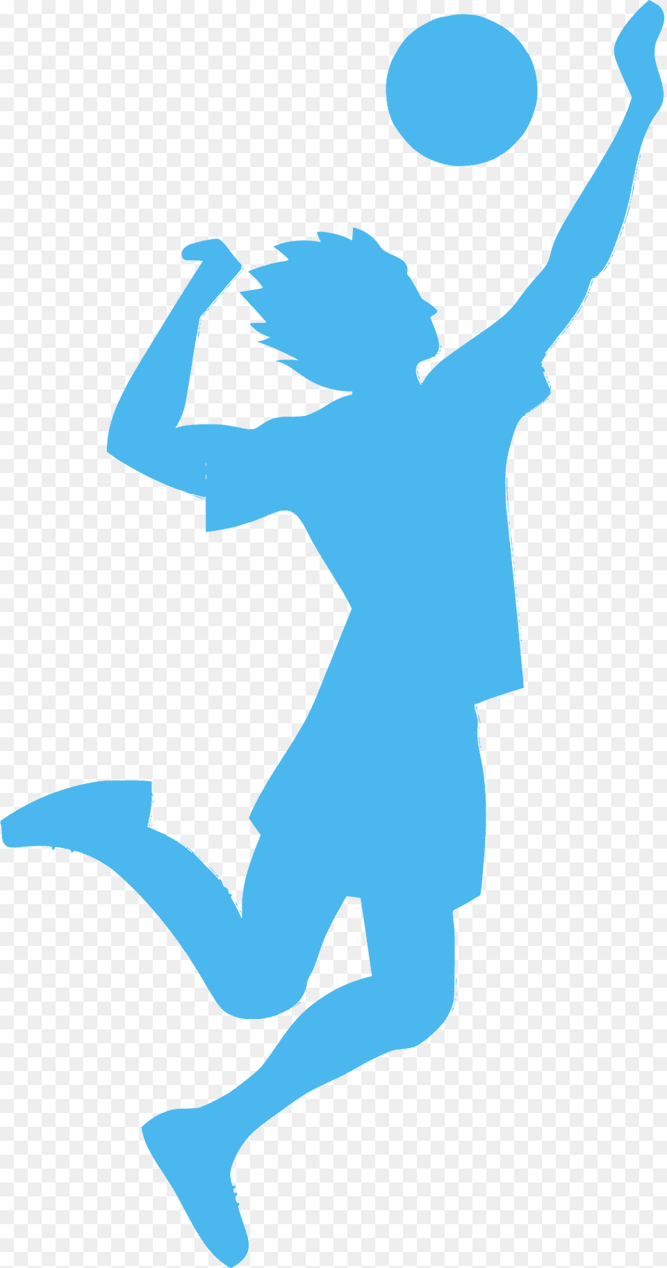 Volleyball Player Silhouette, Ball, Handball, Sport, Person Free Transparent Png