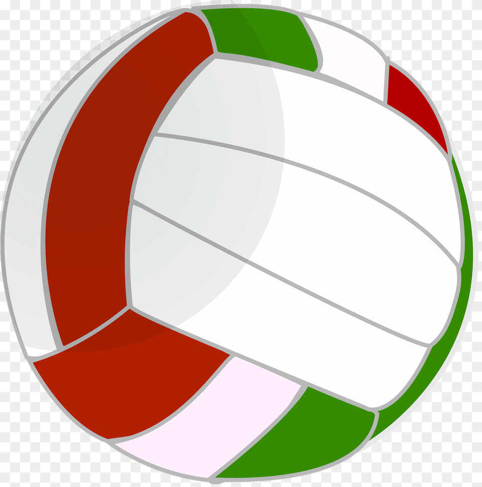 Volleyball Red Green White Clipart, Ball, Sport, Sphere, Soccer Ball Png