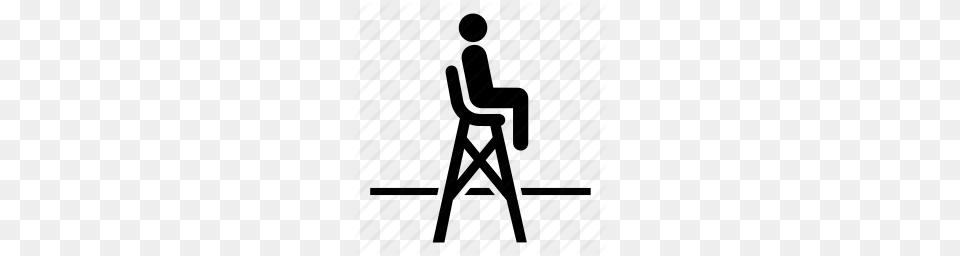 Volleyball Ref Clipart Clipart, Silhouette, Chair, Furniture Free Transparent Png