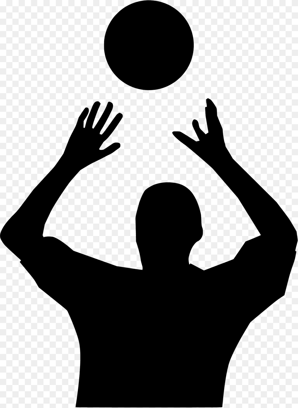 Volleyball Setter Silhouette, Person Free Transparent Png