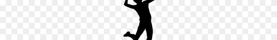 Volleyball Silhouette Silhouette Volleyball Player Bump Car, Gray Free Png