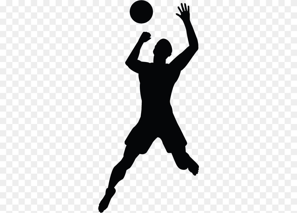 Volleyball Spike Images, Silhouette, Person, Stencil, People Free Transparent Png