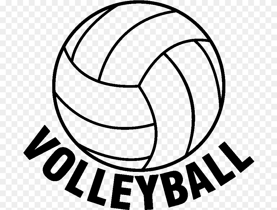 Volleyball Sticker Sport Clip Art Clip Art Transparent Background Volleyball, Gray Free Png Download