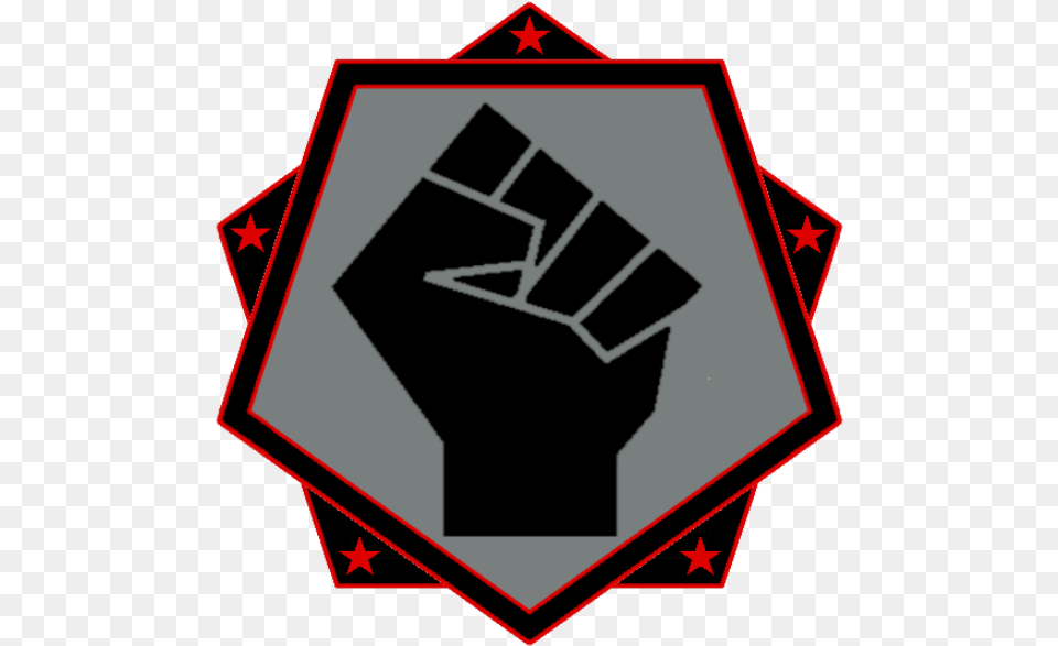Volosia Black Hand Pentagon Logo Black Panther Fist Logo, Body Part, Person Png Image