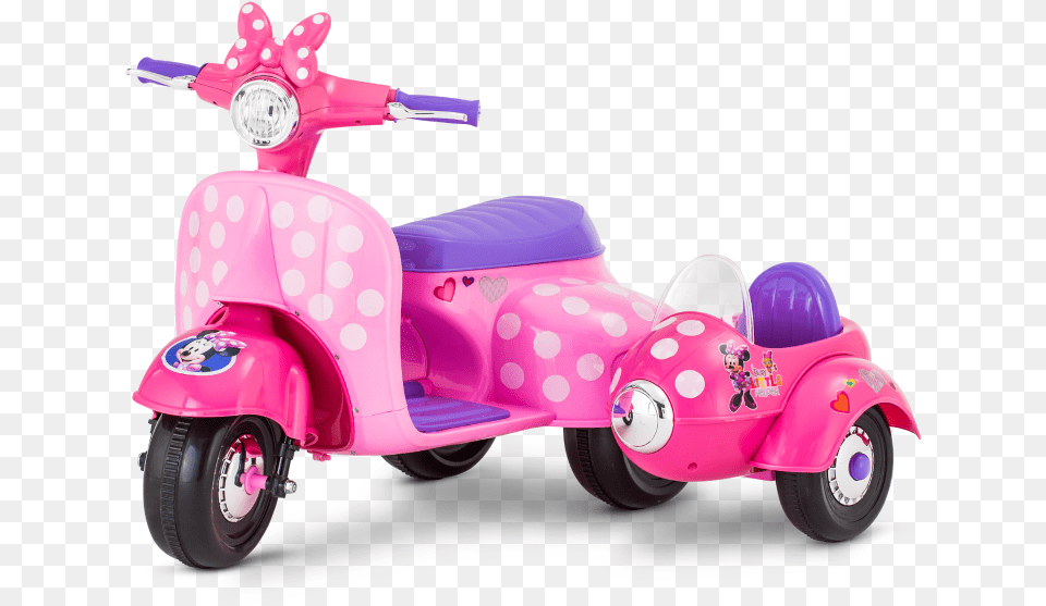 Volt Minnie Mouse Happy Helpers Scooter, Vehicle, Transportation, Motorcycle, Device Png Image