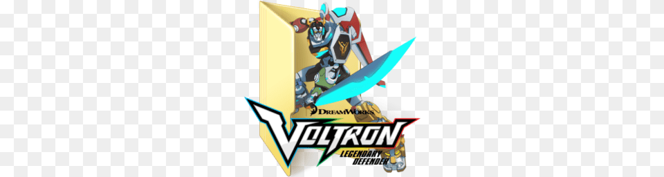 Voltron Legendary Defender Folder Icon, Book, Comics, Publication, Animal Png Image