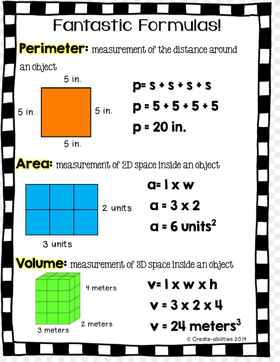 Volume Formula 5th Grade, Text Free Png