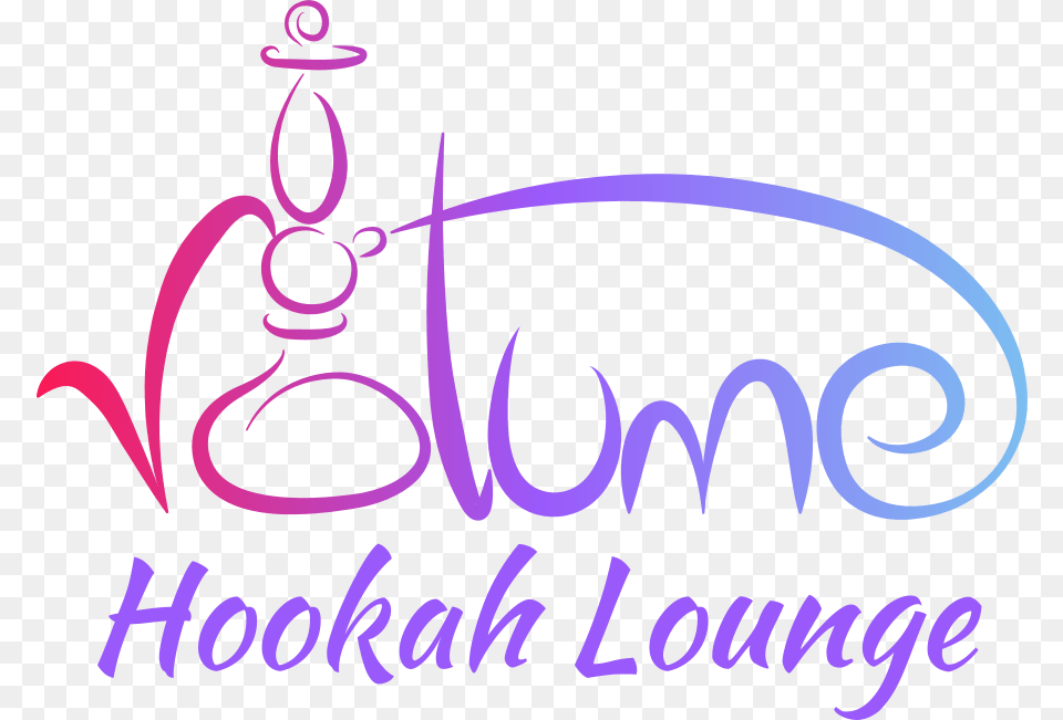 Volume Hookah Lounge Camping, Purple, Text, Handwriting, Calligraphy Png Image